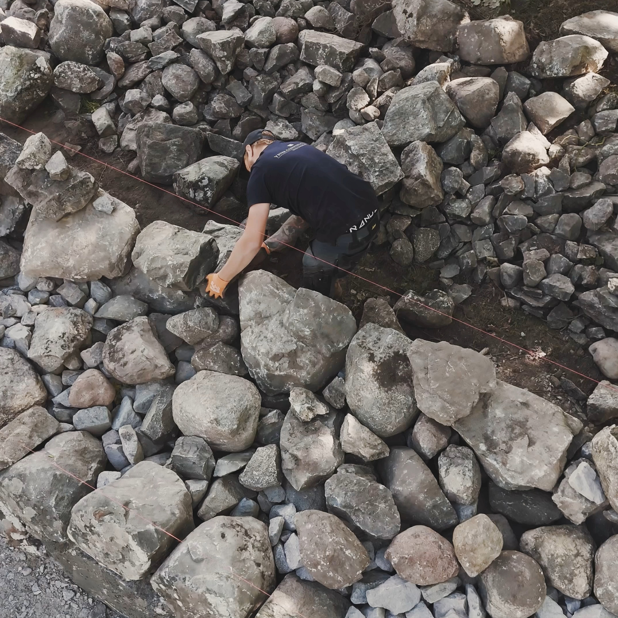 Renovering av kyrkogårdsmurar